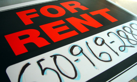 the sign that's hanging in the window outside my place this morning