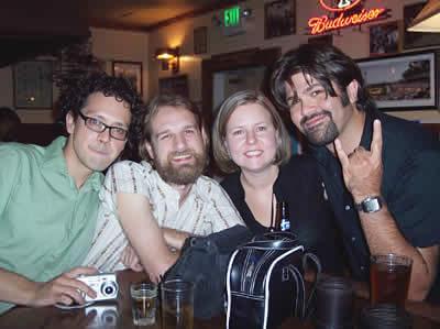 jason, erik, becky and myself. Keeping it real at the cow-track