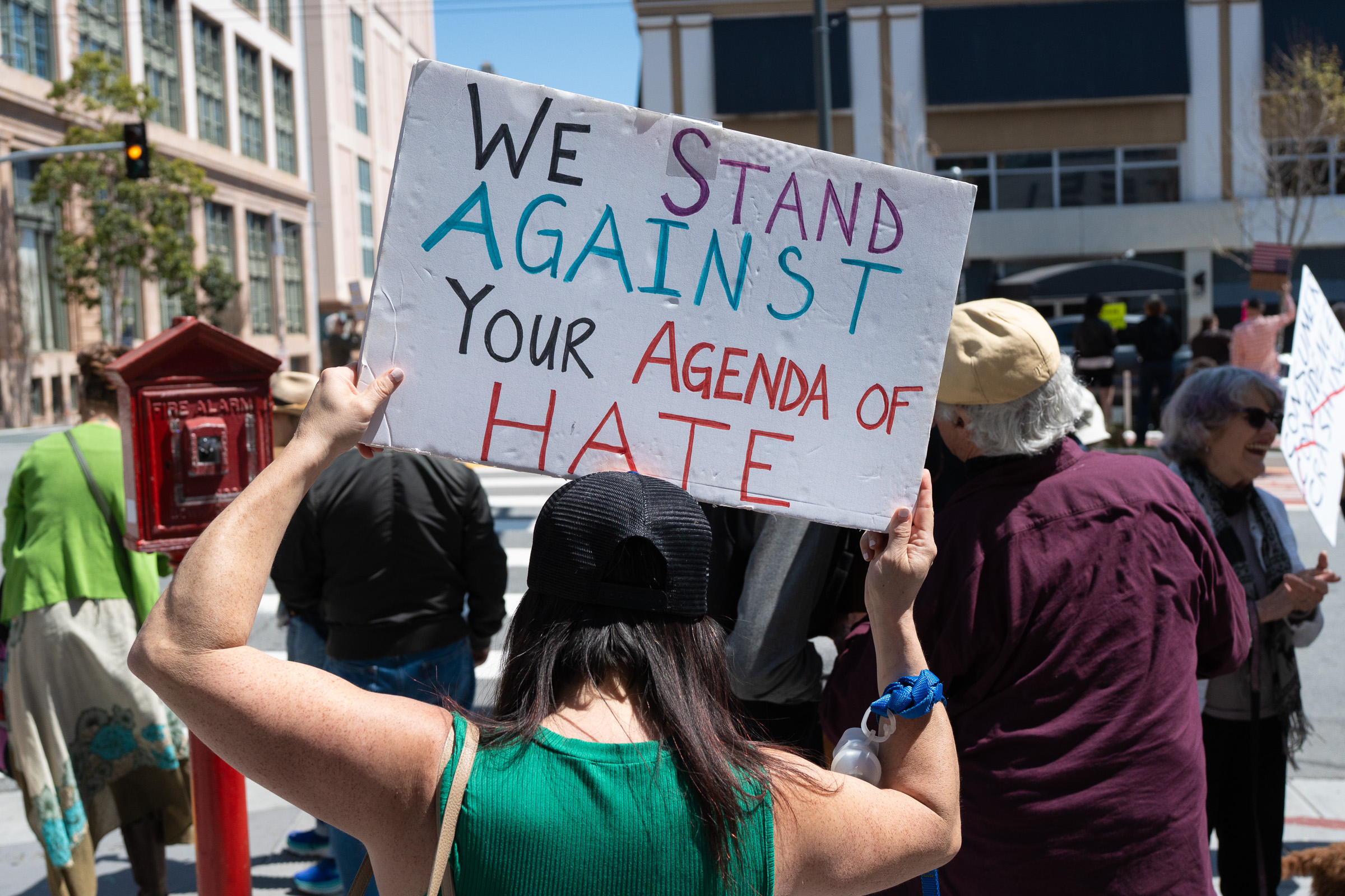 We stand against your agenda of hate